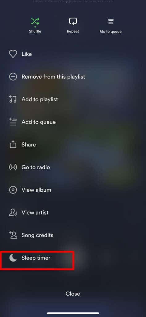 How to Use the Spotify Sleep Timer image 4
