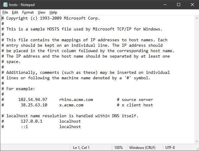 How to Add a Local DNS Lookup to Hosts File image 7