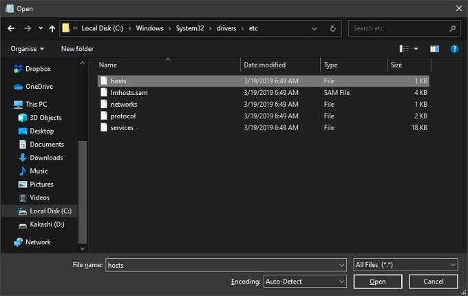 How to Add a Local DNS Lookup to Hosts File image 6