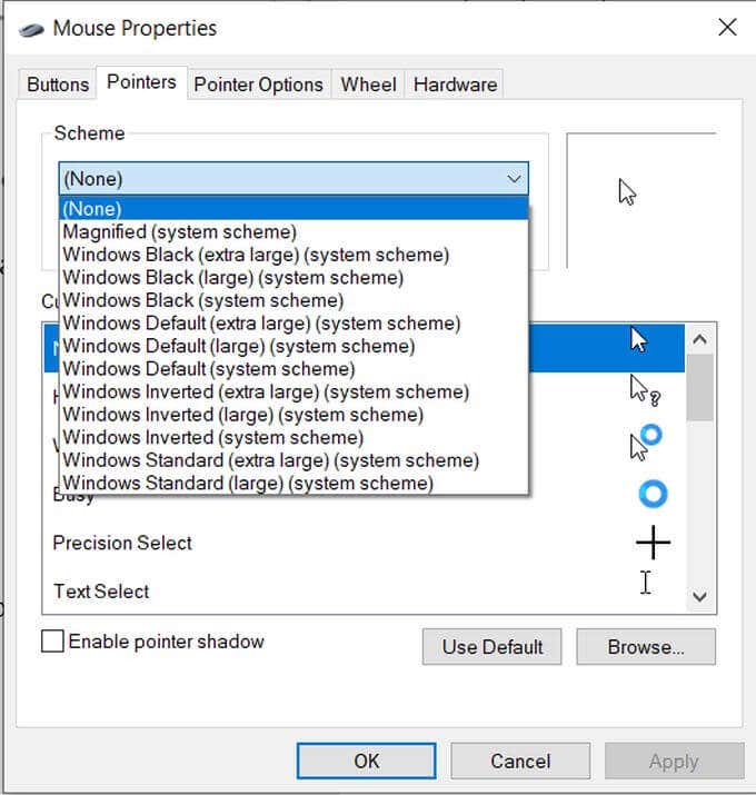 How to Change the Cursor on Windows 10 image 4