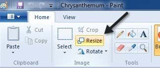 resize image