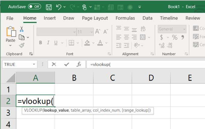 VLOOKUP Parameters In Excel image