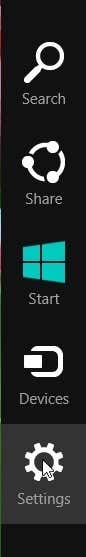 windows 8 settings