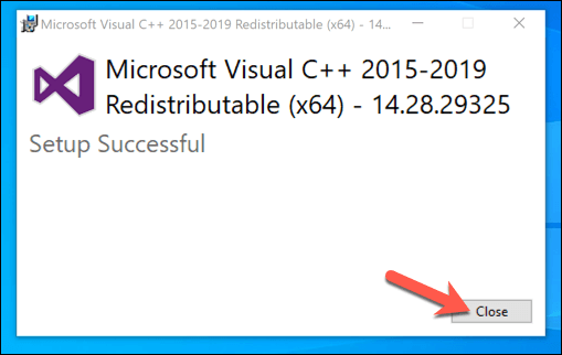 How to Fix a “vcruntime140.Dll Is Missing” Error on Windows 10 image 10