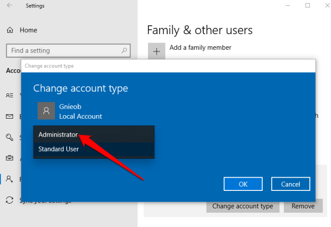 How To Change The Administrator On Windows 10 image 5