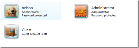 Administrator accounts on vista