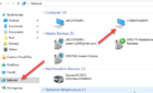 File explorer window displays network devices