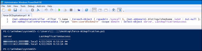 Force Replication Between Two Domain Controllers in Active Directory image 13