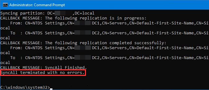Force Replication Between Two Domain Controllers in Active Directory image 8