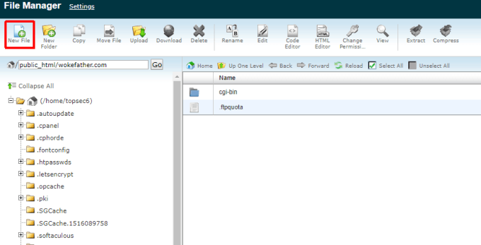 How To Manually Set Up WordPress On a Domain image 8