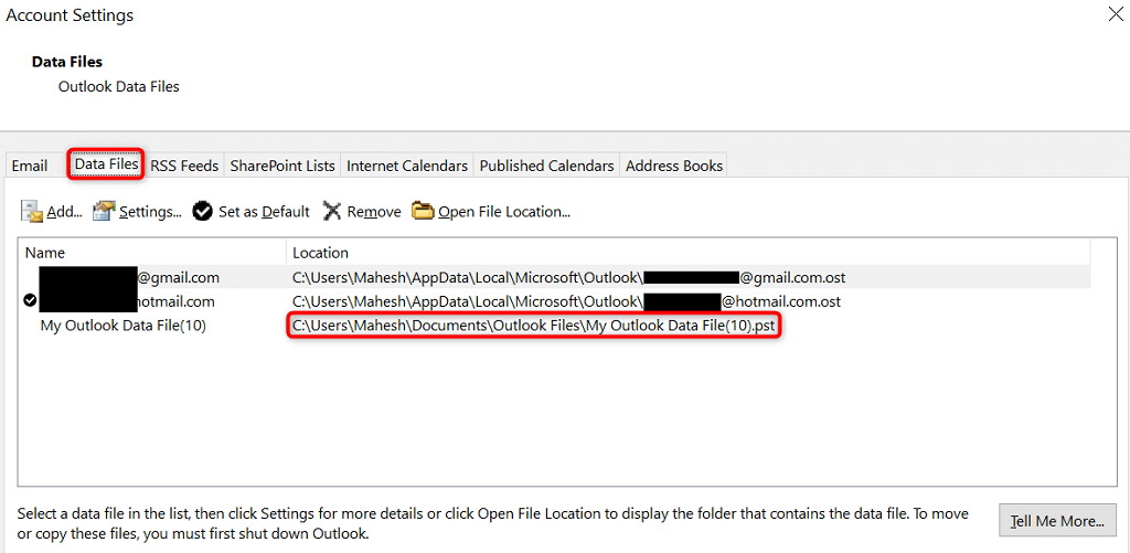 Top 6 Ways to Fix Outlook Error (0x8004010f) image 2