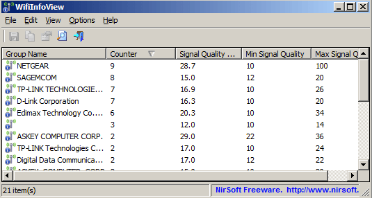 wifi network info