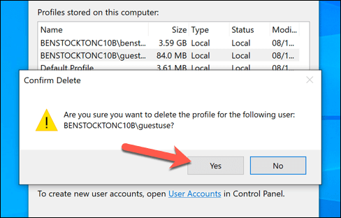 How to Delete a User Profile in Windows 10 image 13