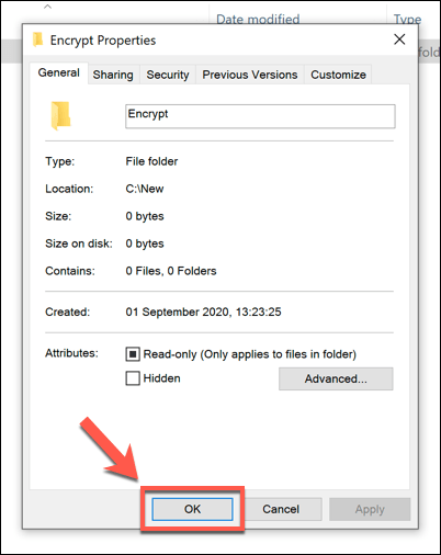 How to Password Protect a Folder in Windows 10 image 5