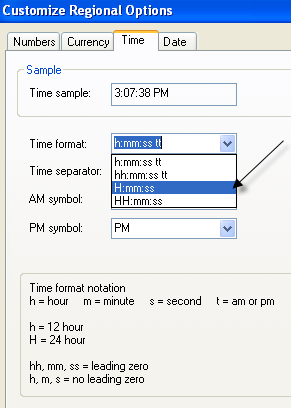windows time format