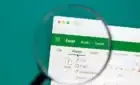 Excel running on laptop